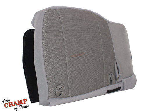 2000-2002 ford ranger driver side bottom seat cover gray cloth medium graphite angled view