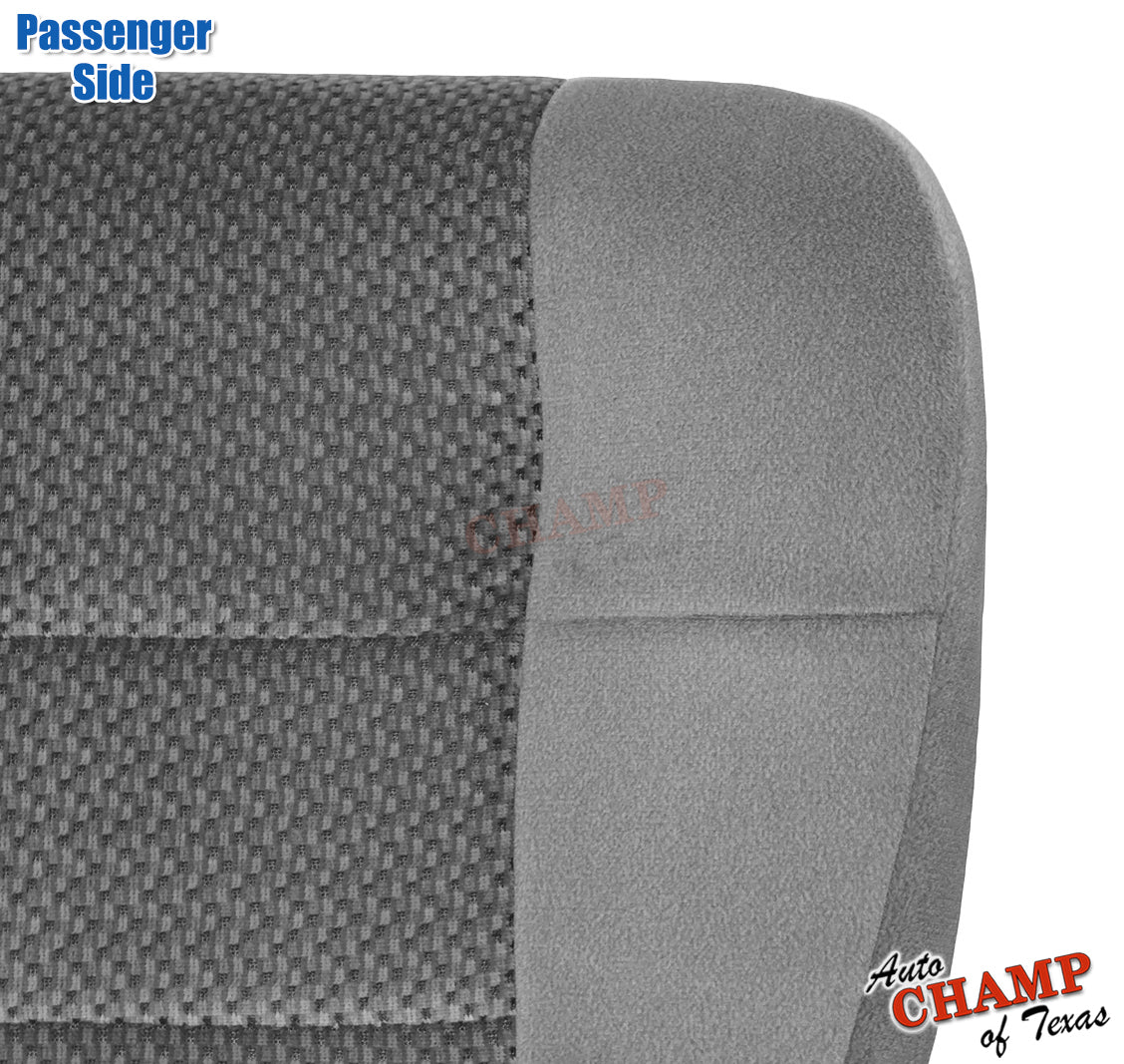 bench seat cover cloth gray passenger bottom 2001 ford f150 x cab