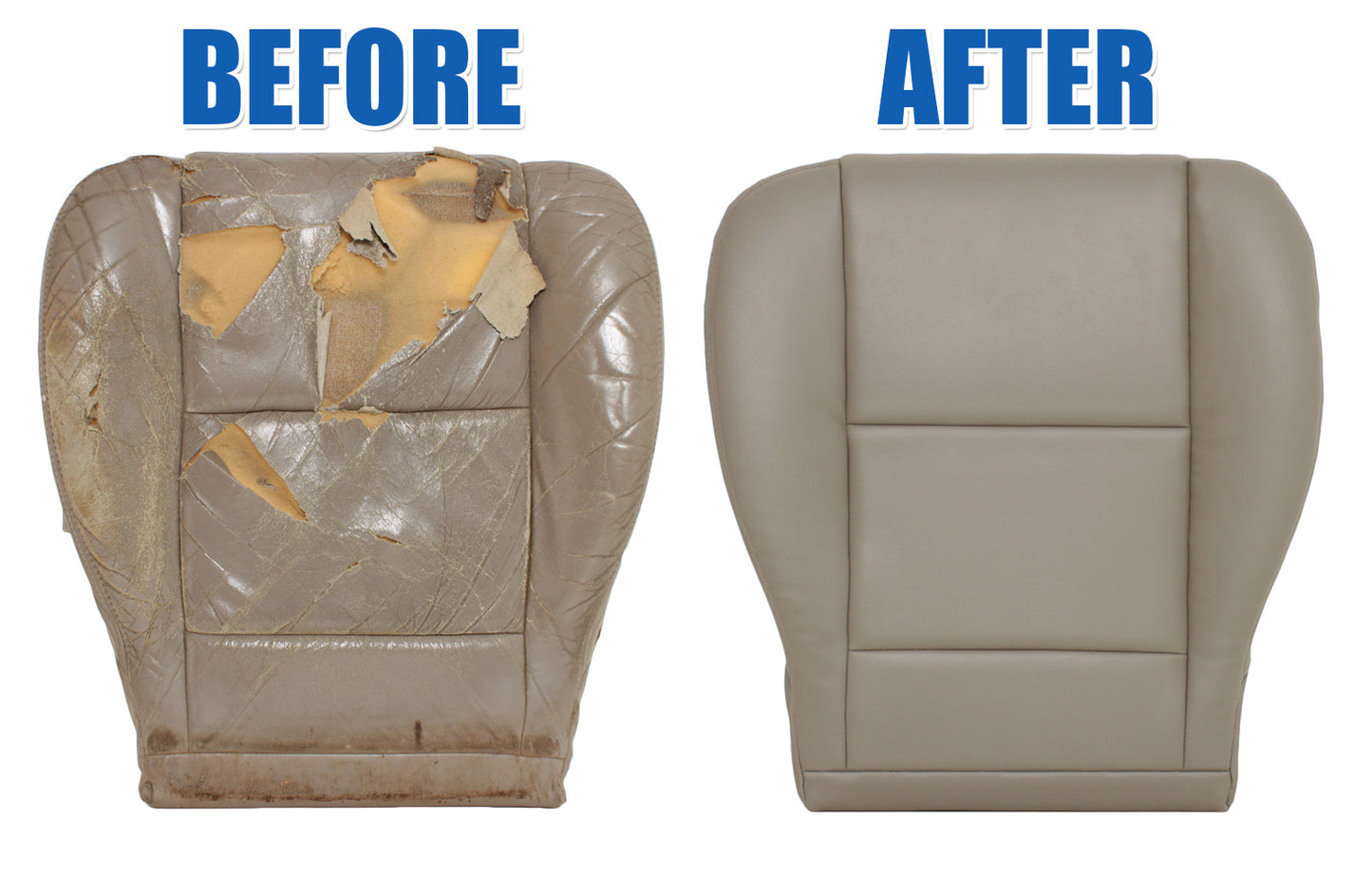 tan leather seat cover replacement before and after tundra sequoia 2000-2004