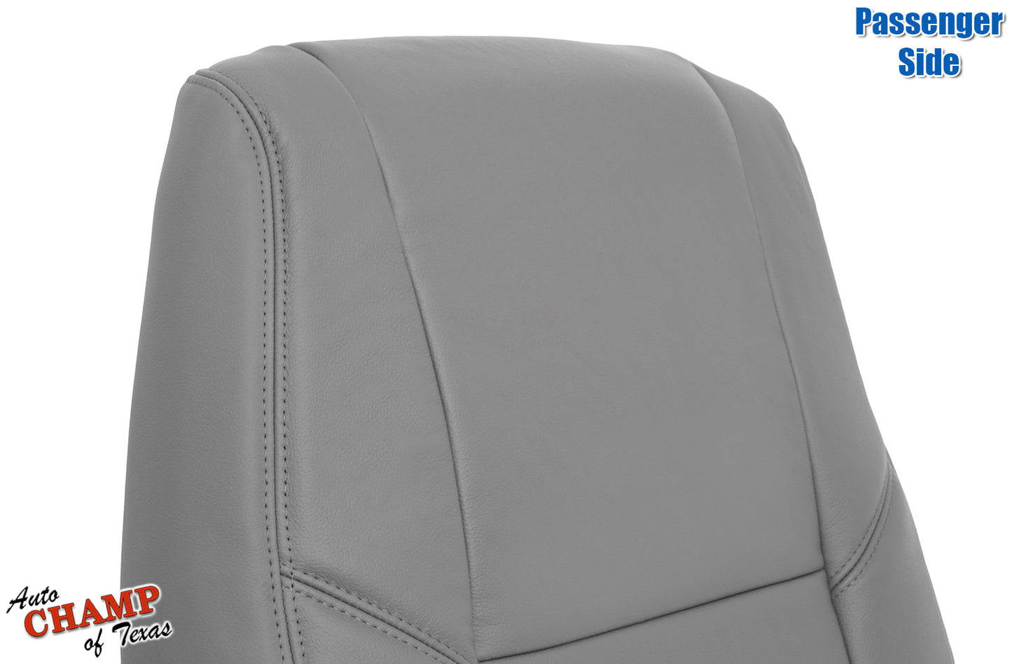 2000 2004 toyota tundra sequoia passenger seat cover gray leather closeup stitching