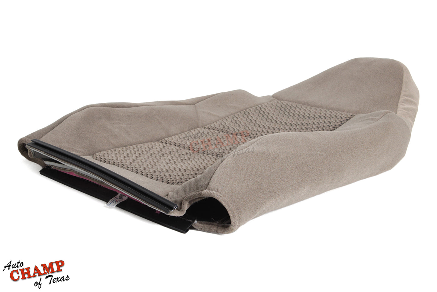 2001 ford f-250 xlt crew cab driver lean back oem tan cloth seat cover