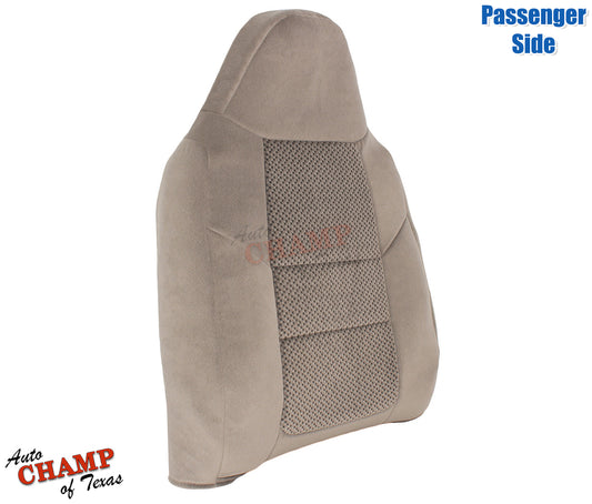 2001 ford f-250 xlt crew cab passenger lean back tan seat cover oem quality