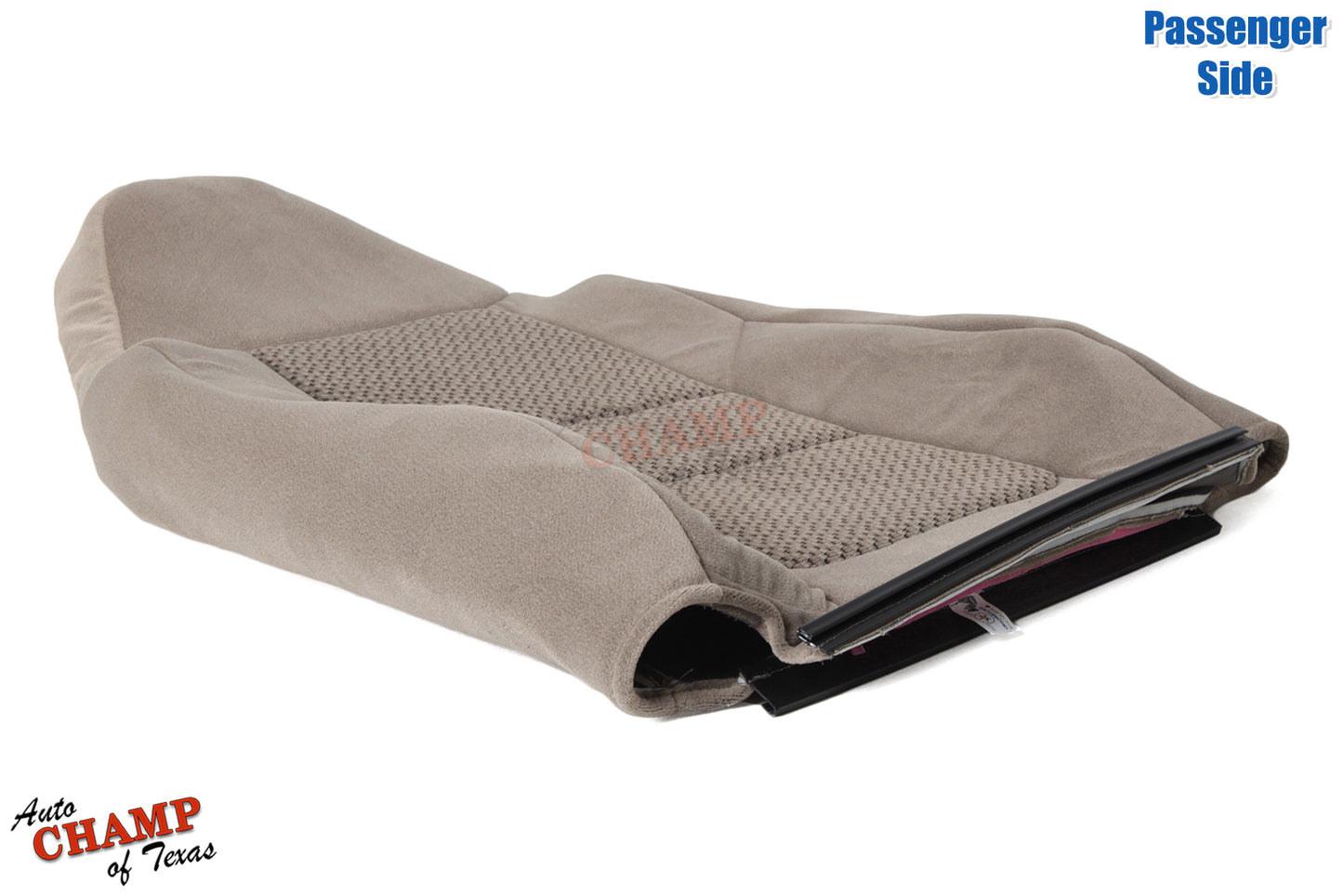 2001 ford f-250 xlt crew cab tan oem cloth passenger lean back seat cover