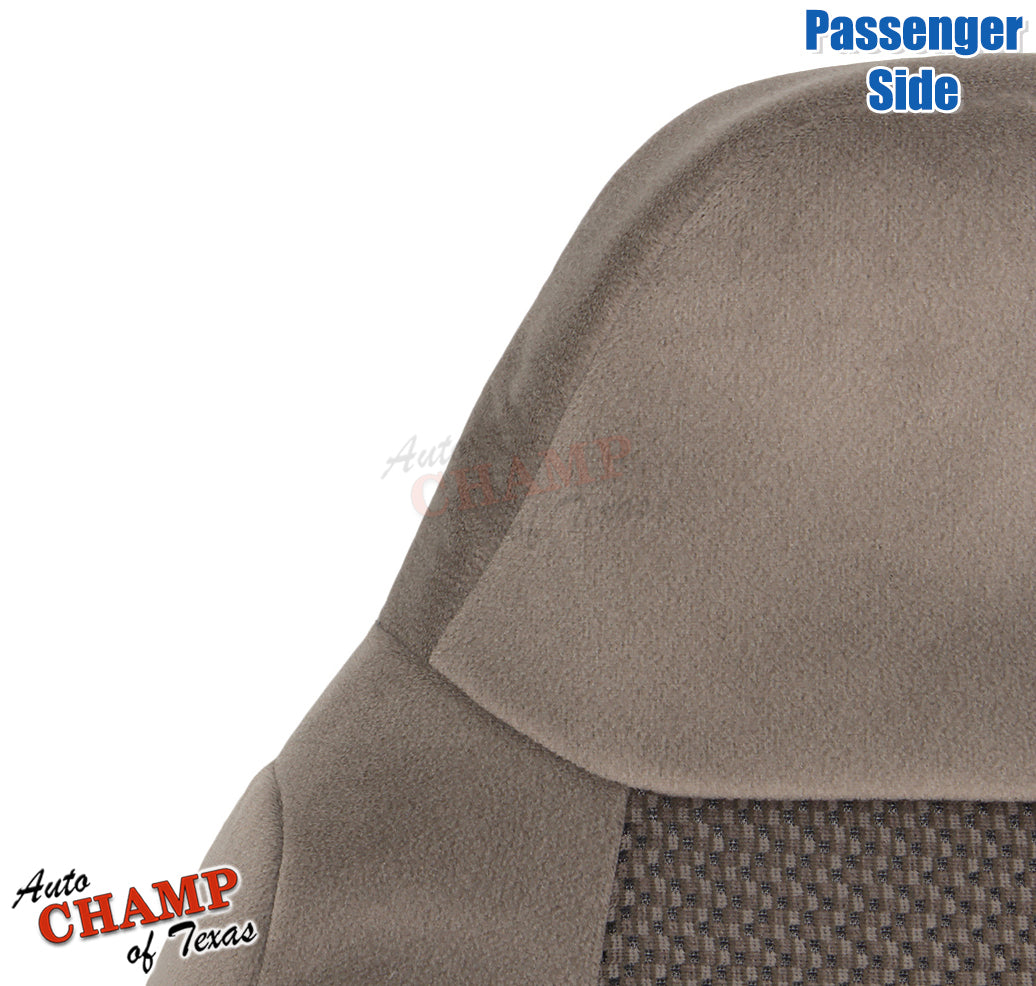 2001 ford f-250 xlt crew cab tan cloth passenger seat cover lean back replacement
