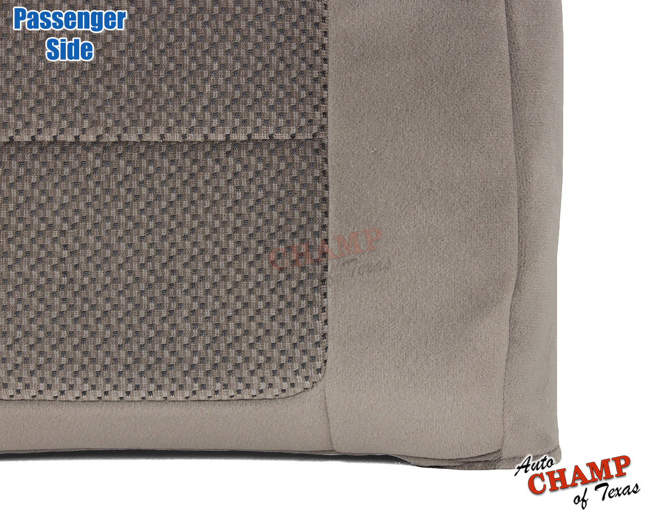 2001 ford f-250 xlt crew cab tan passenger lean back seat cover oem cloth replacement