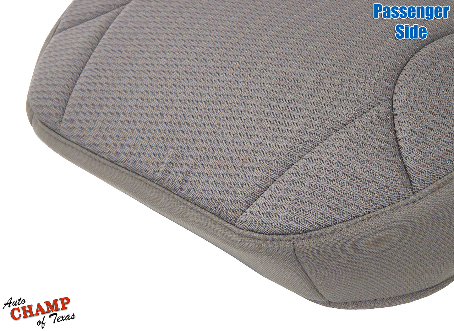2002-2004 Jeep Liberty passenger bottom seat cover taupe tan detailed stitching