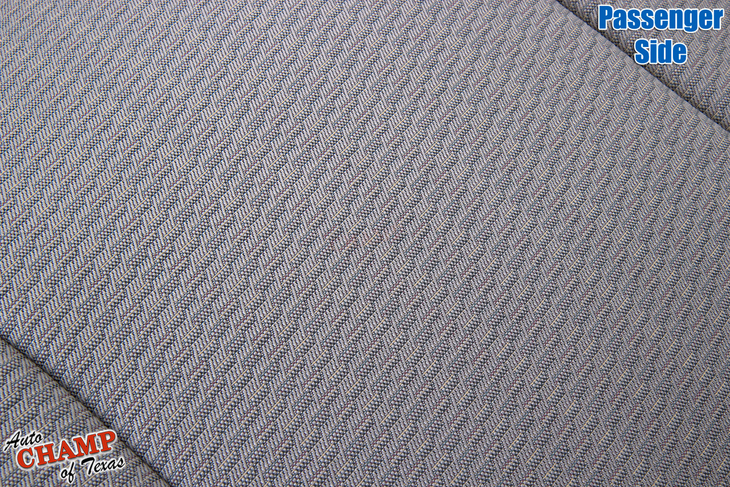 2002-2004 Jeep Liberty passenger seat cover close-up taupe tan durable fabric