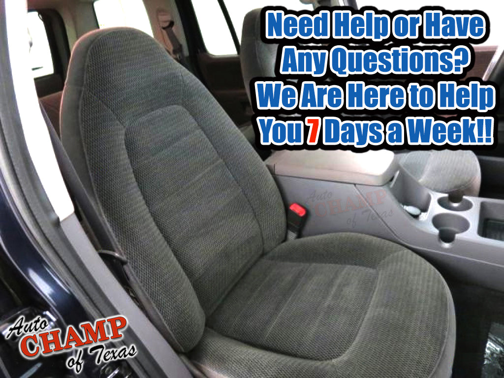 02 03 04 05 ford explorer xlt driver bottom seat cover gray help support contact auto champ texas