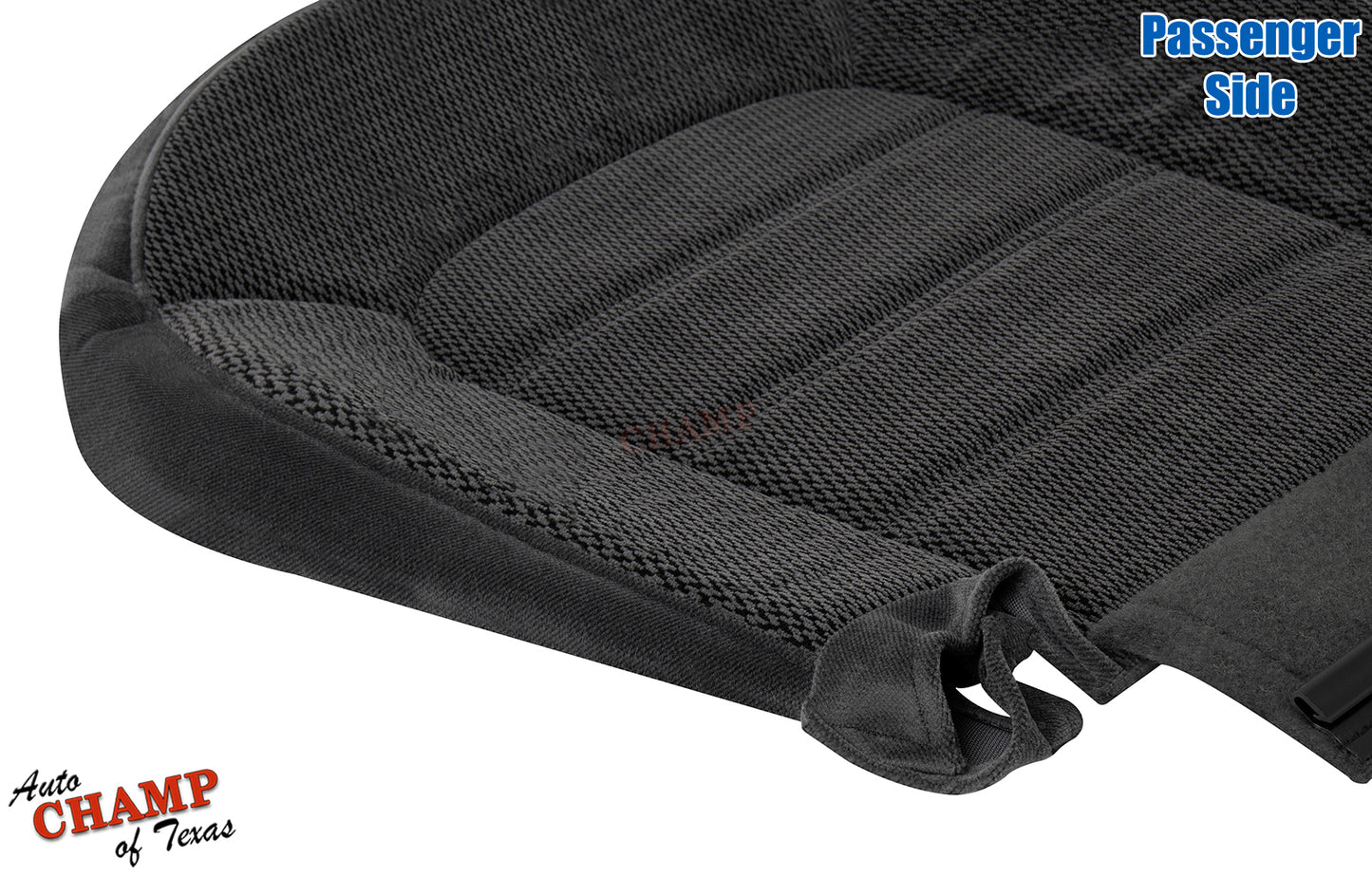 2002 2003 2004 2005 ford explorer xlt passenger bottom seat cover gray cloth closeup angle