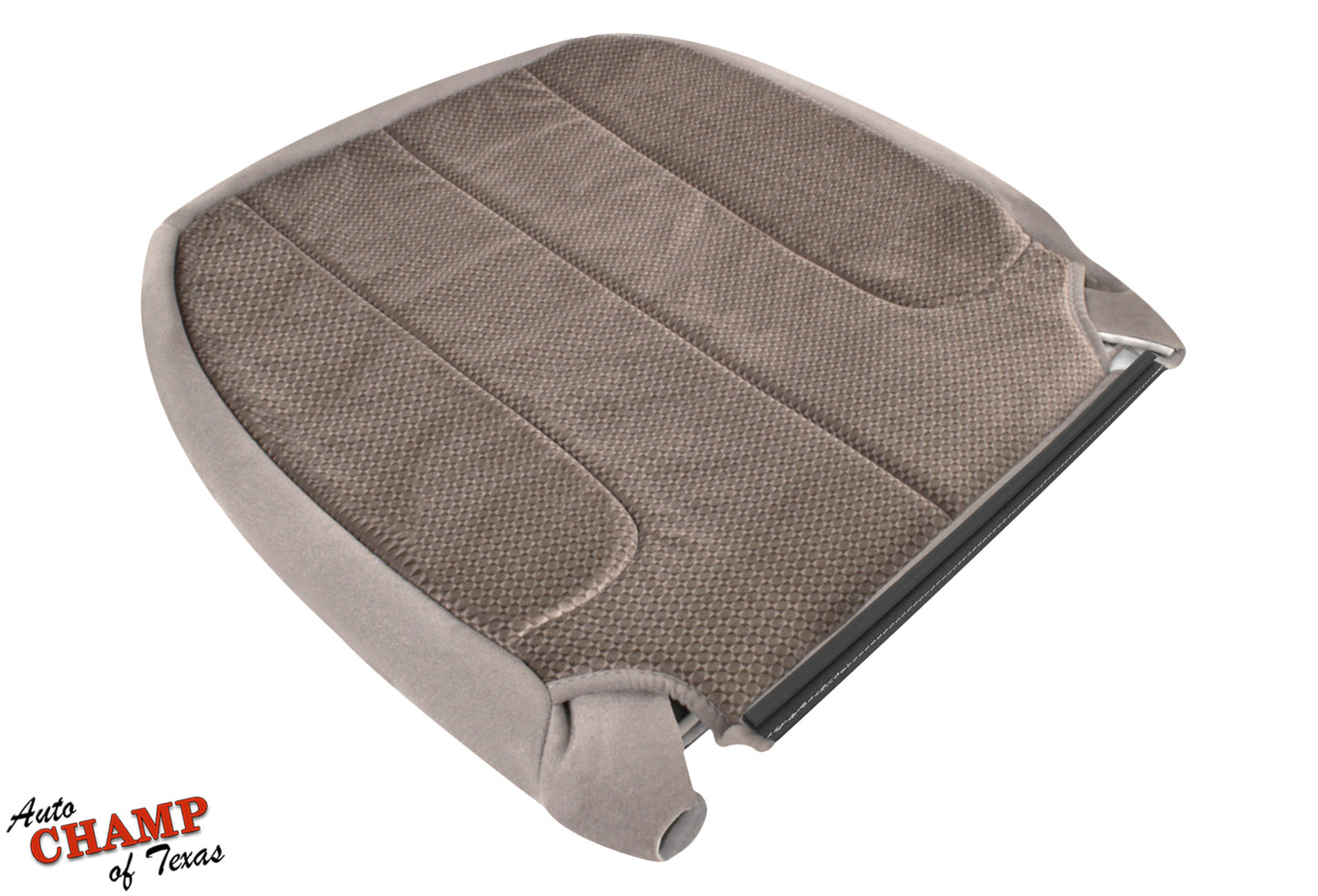 2002 2003 2004 2005 dodge ram driver lean back seat cover taupe cloth top angle