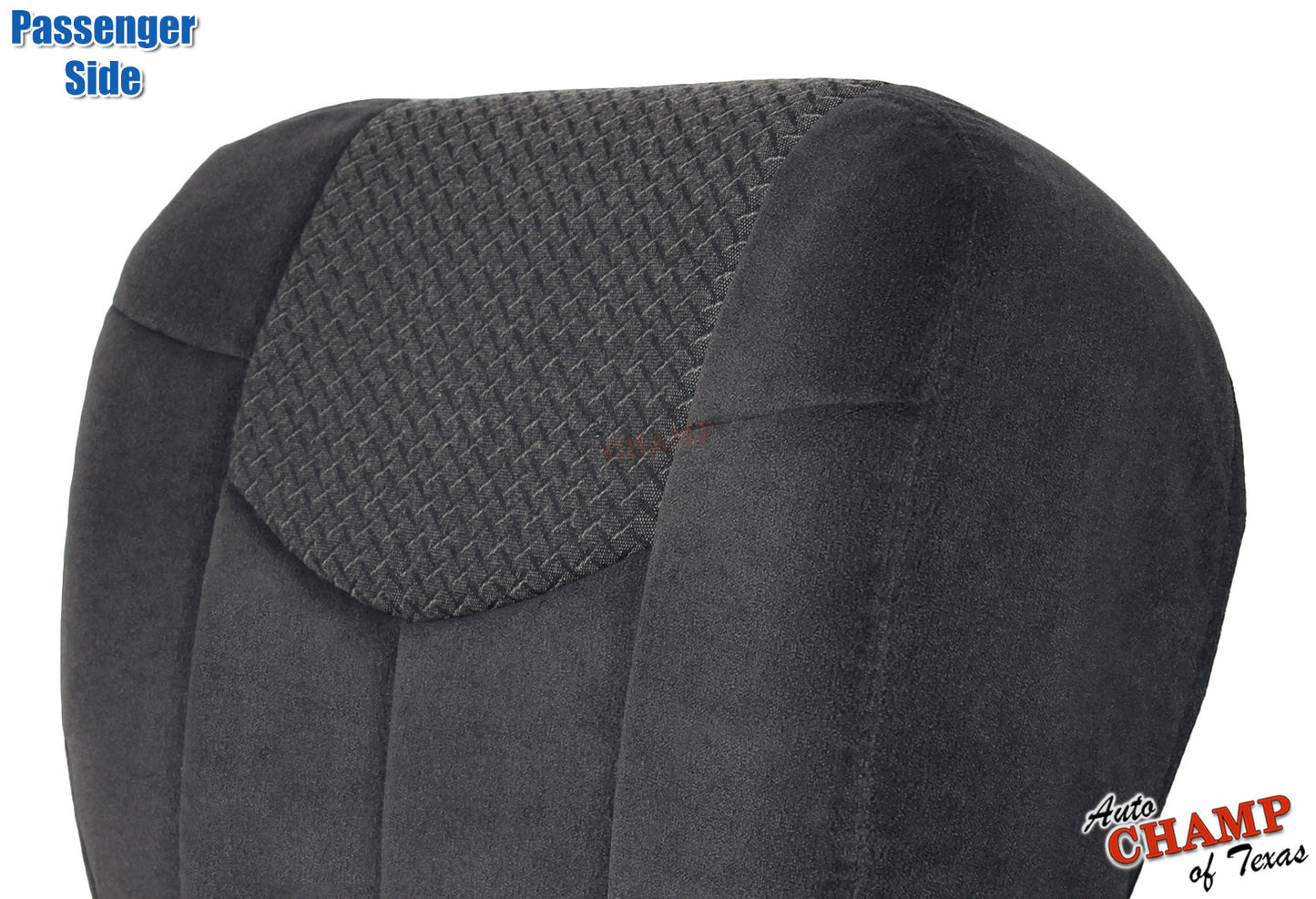 2002 chevy avalanche passenger bottom seat cover gray cloth replacement