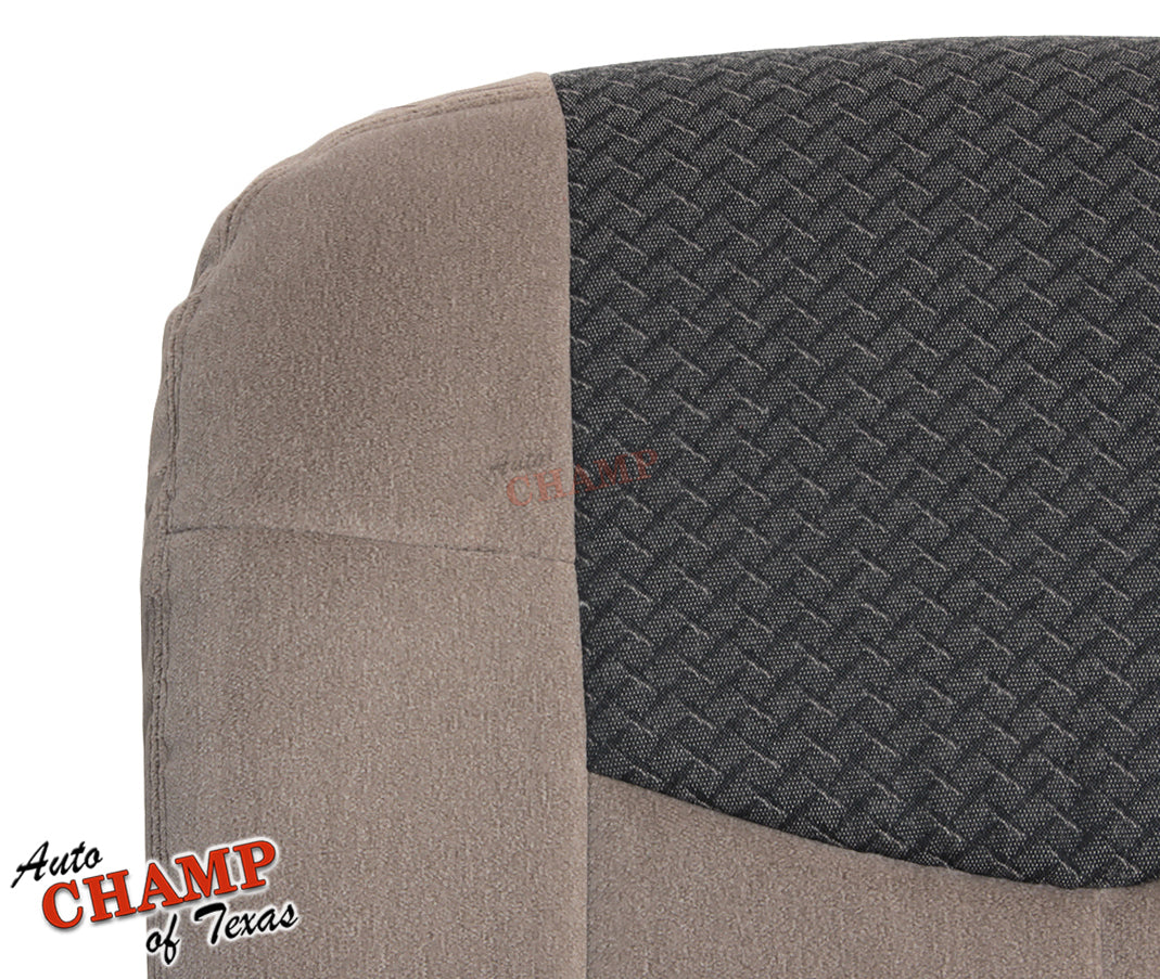 2002 chevy avalanche driver seat cover top view dune tan cloth
