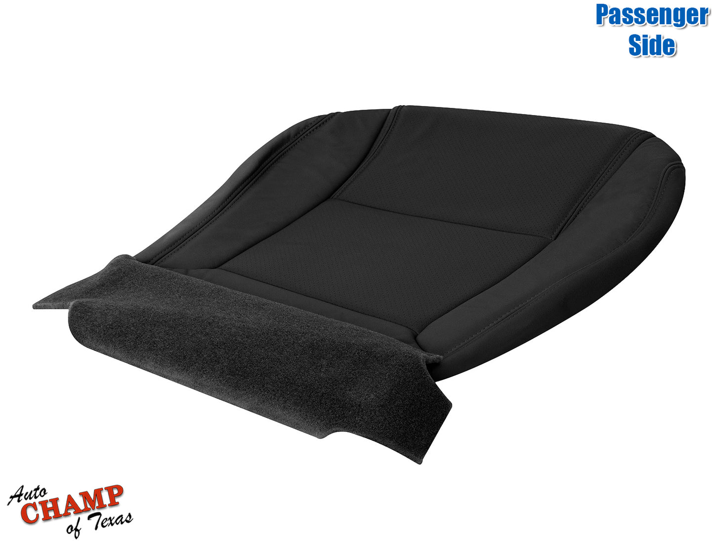 2004 pilot seat base leather black driver side lower cushion