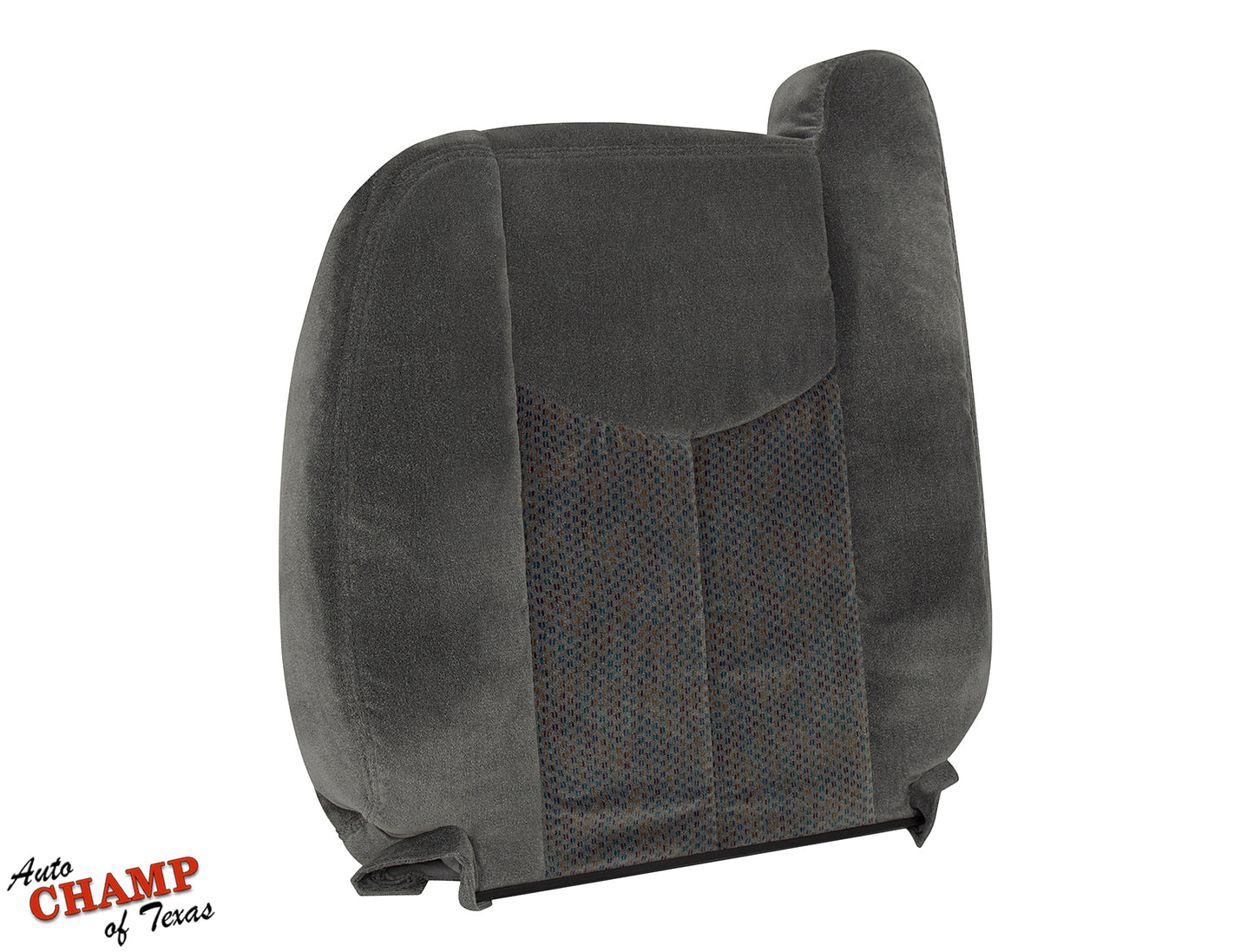 2003 2007 chevy silverado driver seat backrest cloth cover dark gray replacement