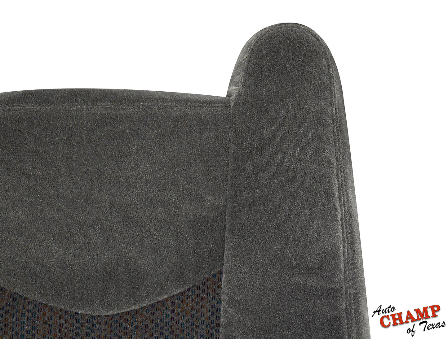 03 07 chevy silverado driver seat cloth cover dark gray top side view