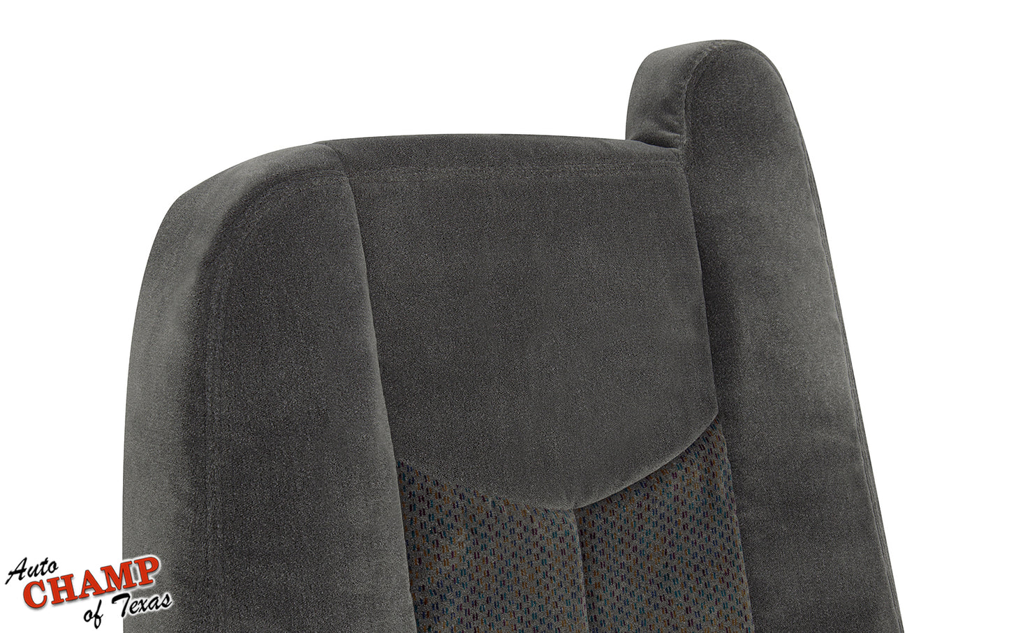 03 07 chevy silverado driver seat replacement cloth cover dark gray full view