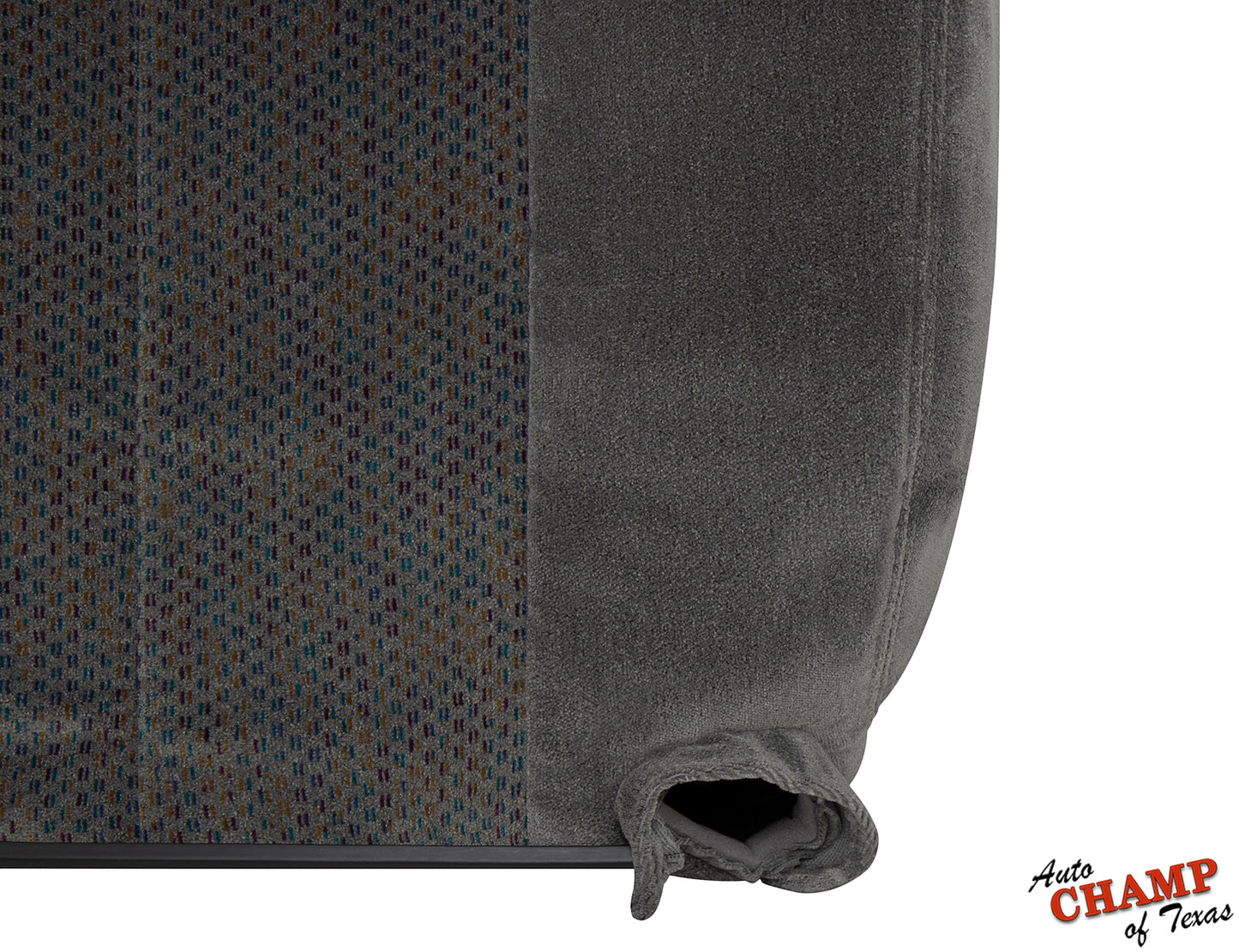 2003 2007 chevy silverado driver seat cover replacement dark gray cloth close up
