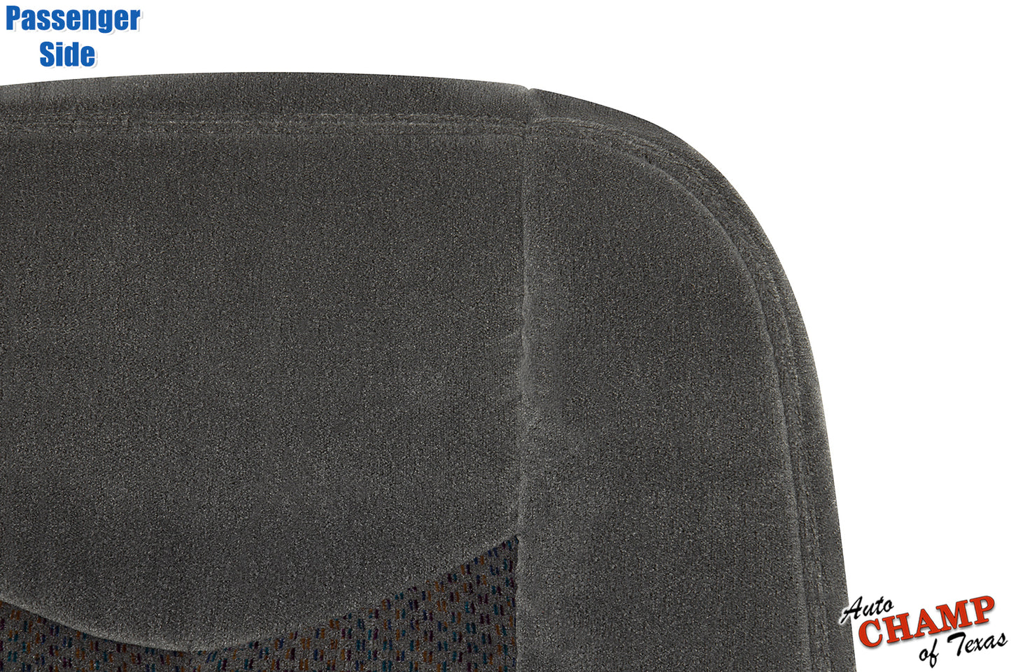2003 2007 chevy silverado passenger seat backrest replacement cloth cover dark gray