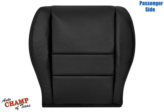 Honda Accord passenger seat cover full view black leather 2003-2007