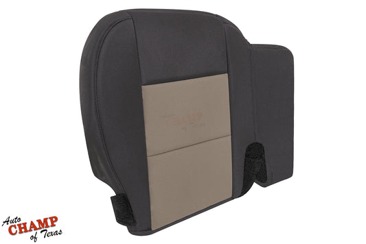 2003-2011 Ford Ranger passenger bottom seat cover black and tan 60/40 bench seat.