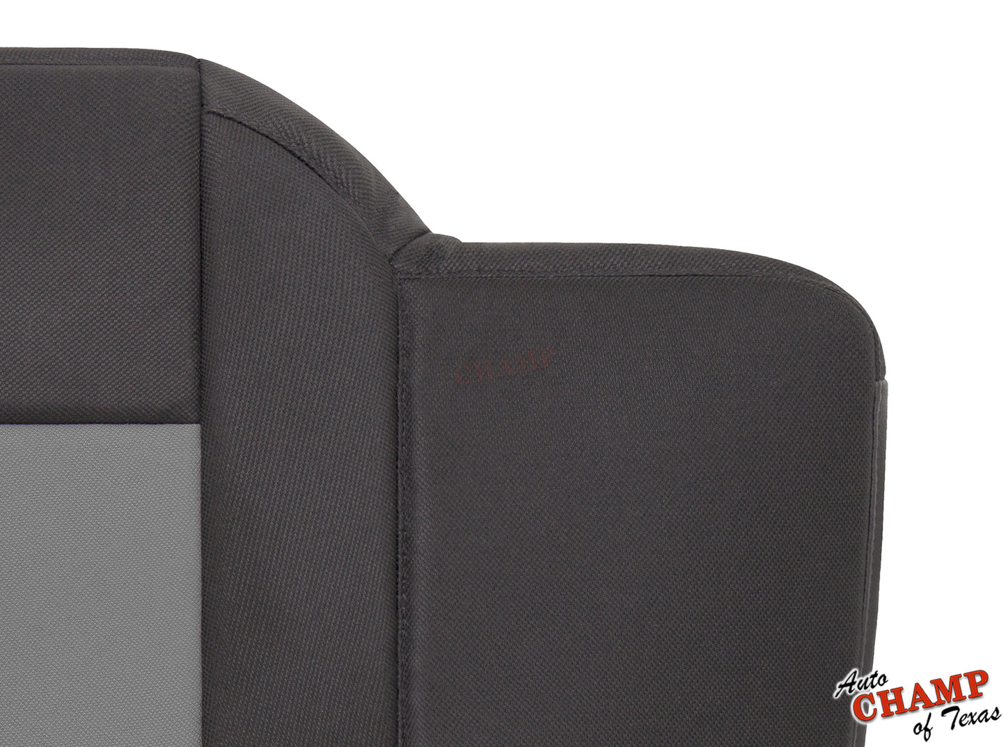 black and gray cloth seat cover for 2003-2011 Ford Ranger driver side bottom replacement with extended side panel