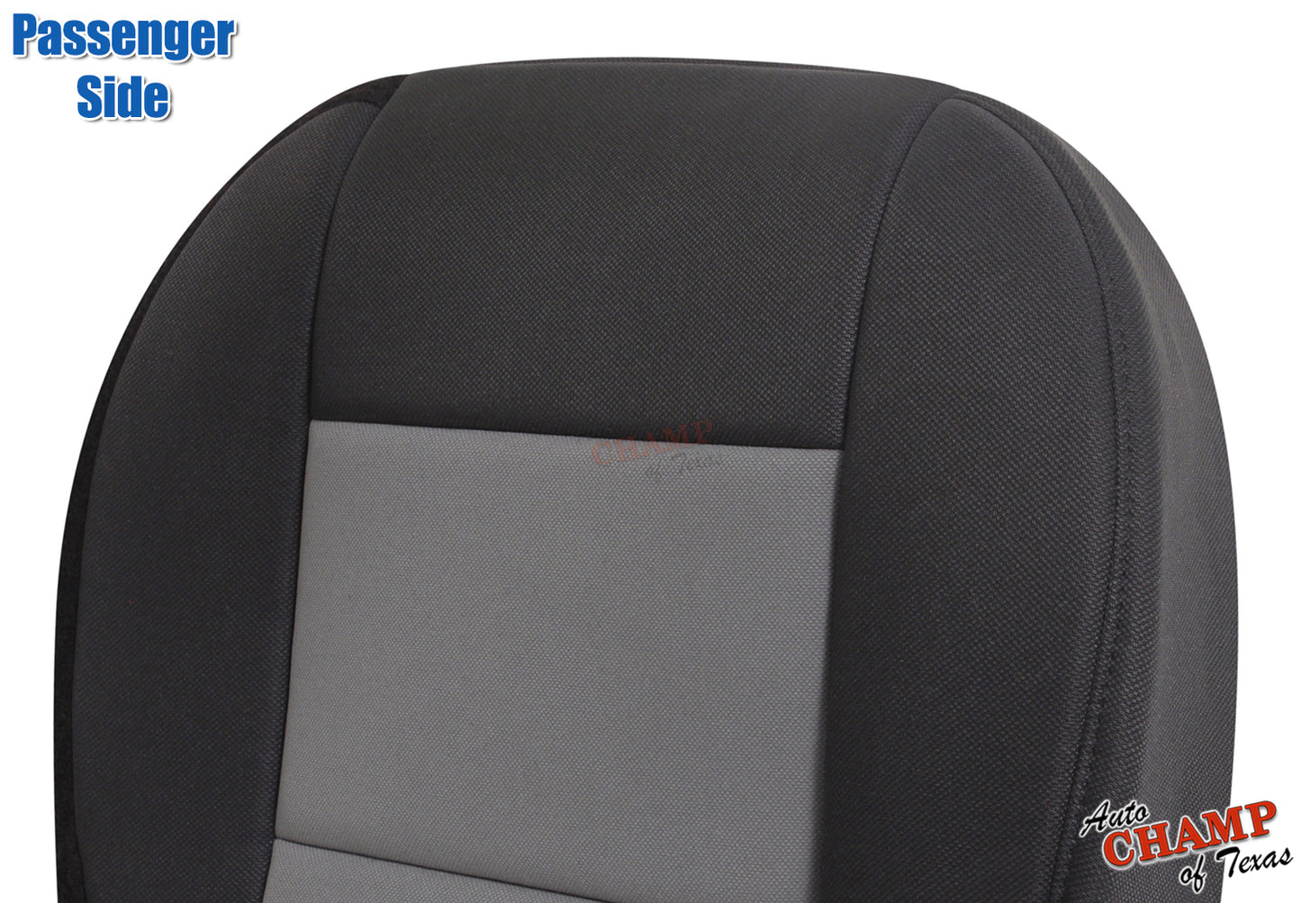 black and gray passenger side seat cover for 2003-2011 Ford Ranger 50/50 seat setup