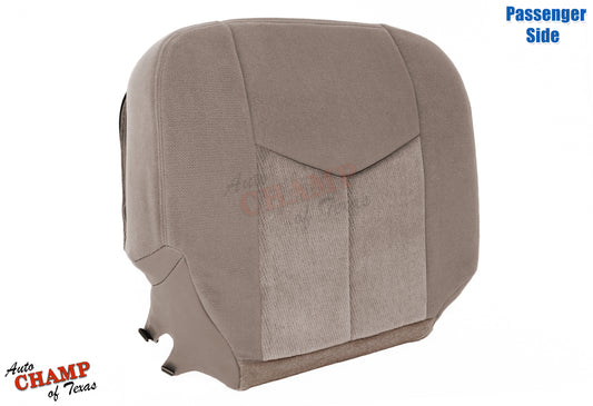 gmc sierra seat cloth backrest angled view