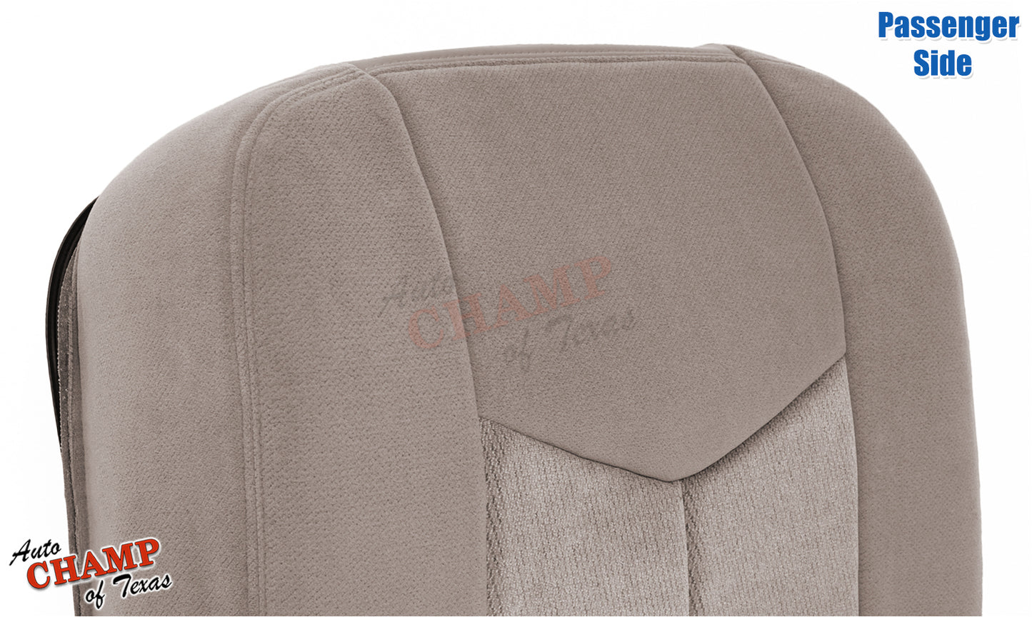 2003 2007 gmc sierra passenger backrest seat cover medium neutral tan cloth