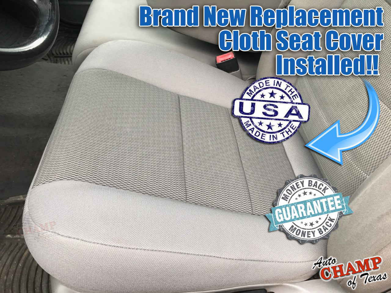 2007 fx4 f550 xlt gray cloth seat passenger side bottom cover
