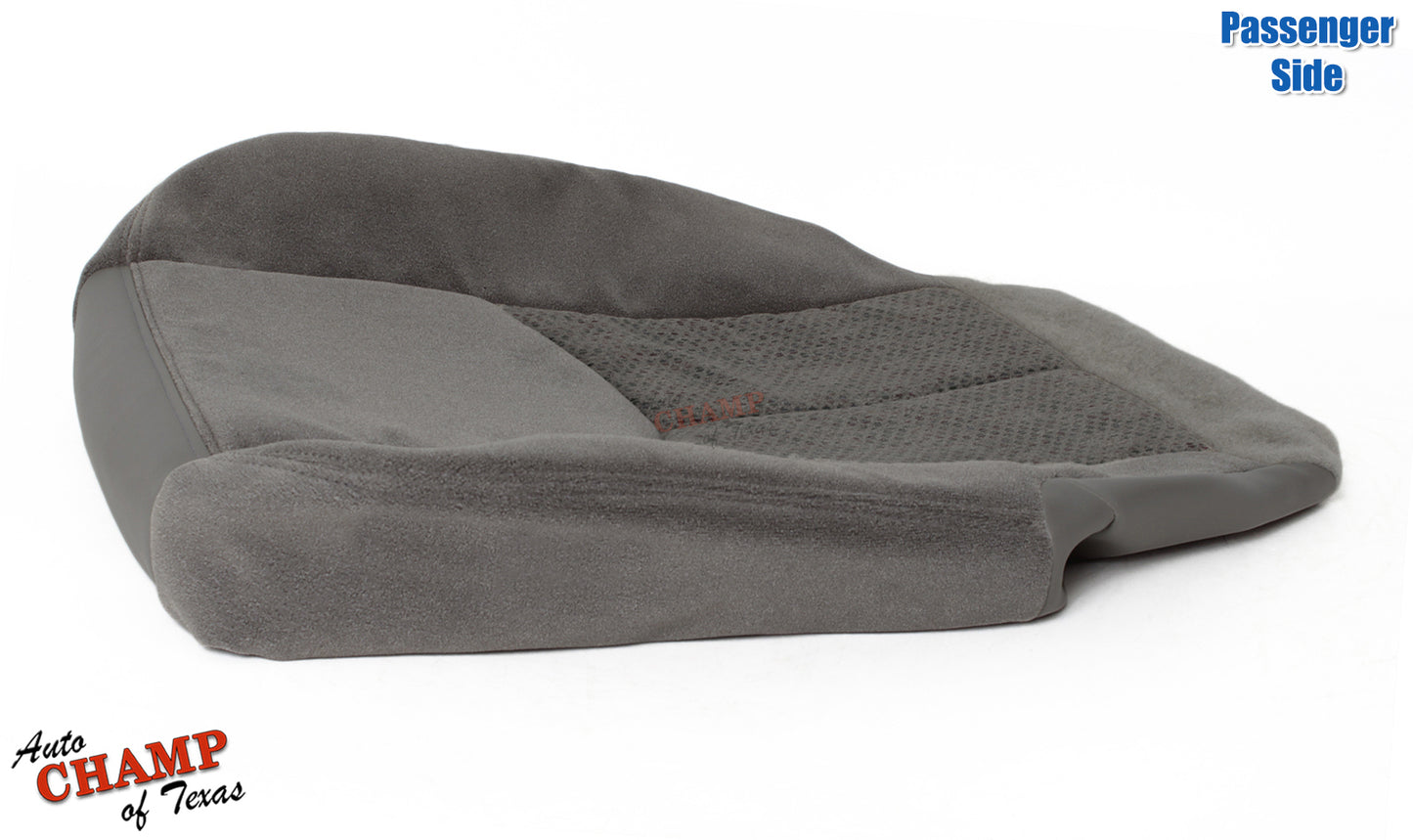 2003 2007 chevy silverado passenger seat cover gray angled side view