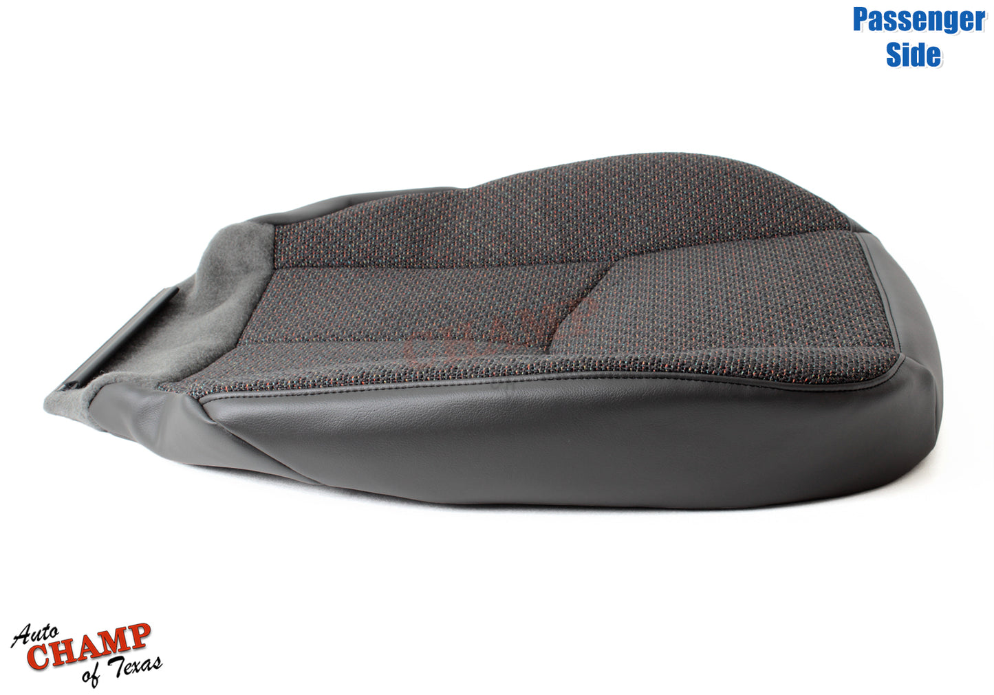 2007 gmc sierra passenger seat cover black cloth low angle