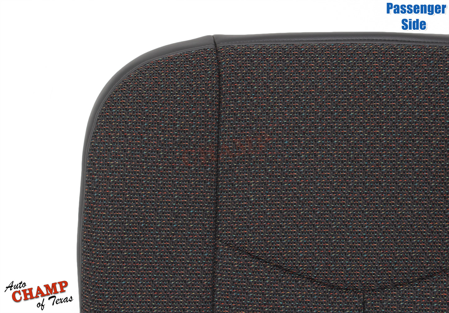 2007 gmc sierra passenger seat cover black cloth angled top left