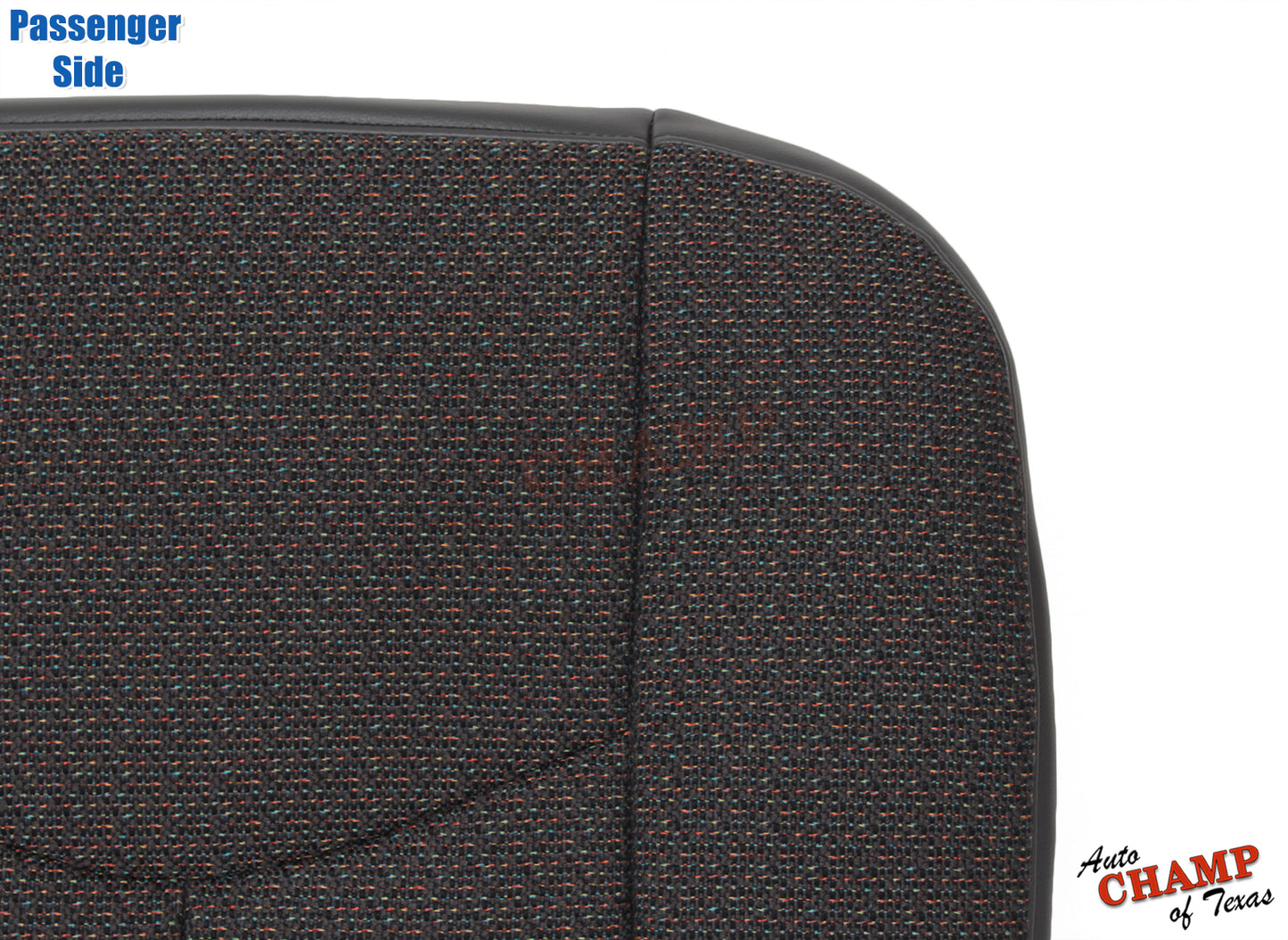 2007 gmc sierra passenger seat cover black cloth top corner