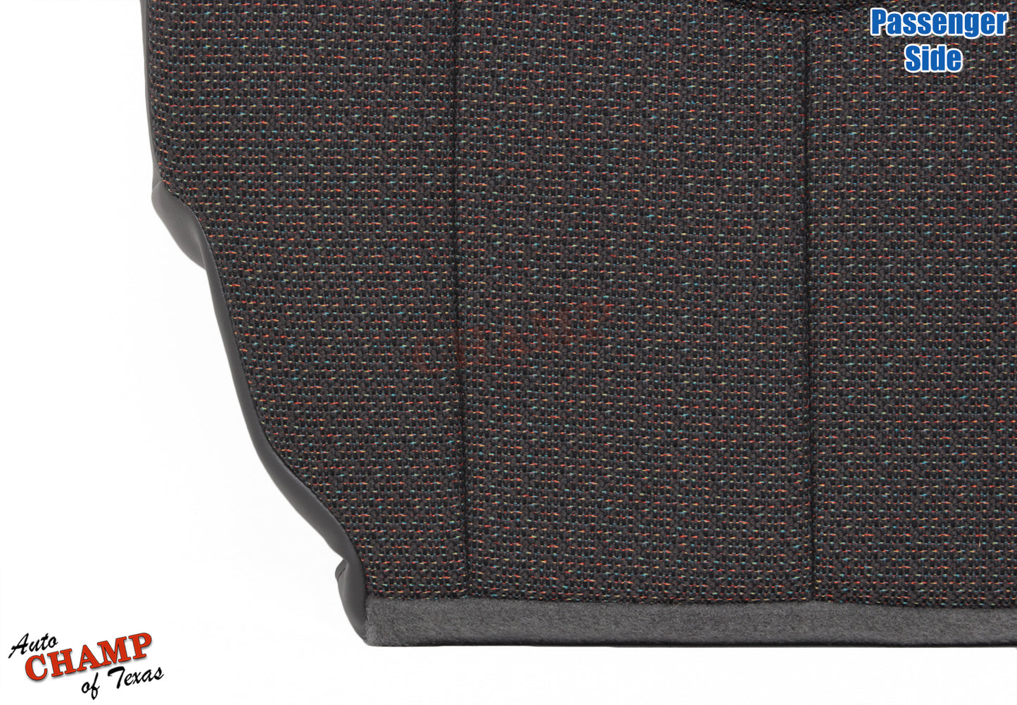 2007 gmc sierra passenger seat cover black cloth angled bottom