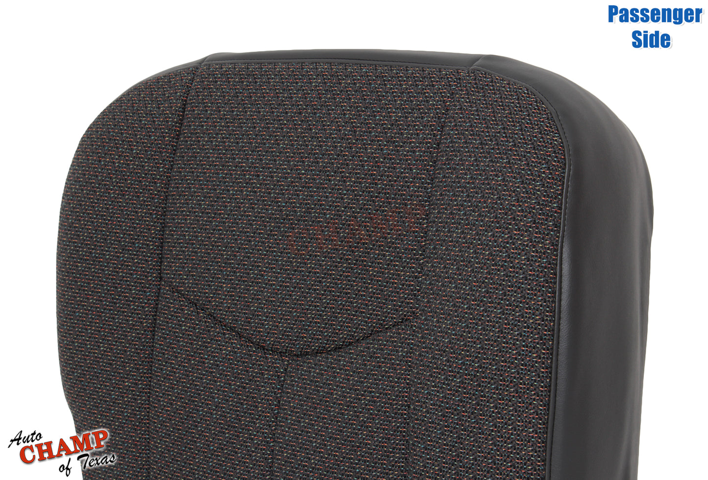 2007 gmc sierra passenger seat cover black cloth top angle