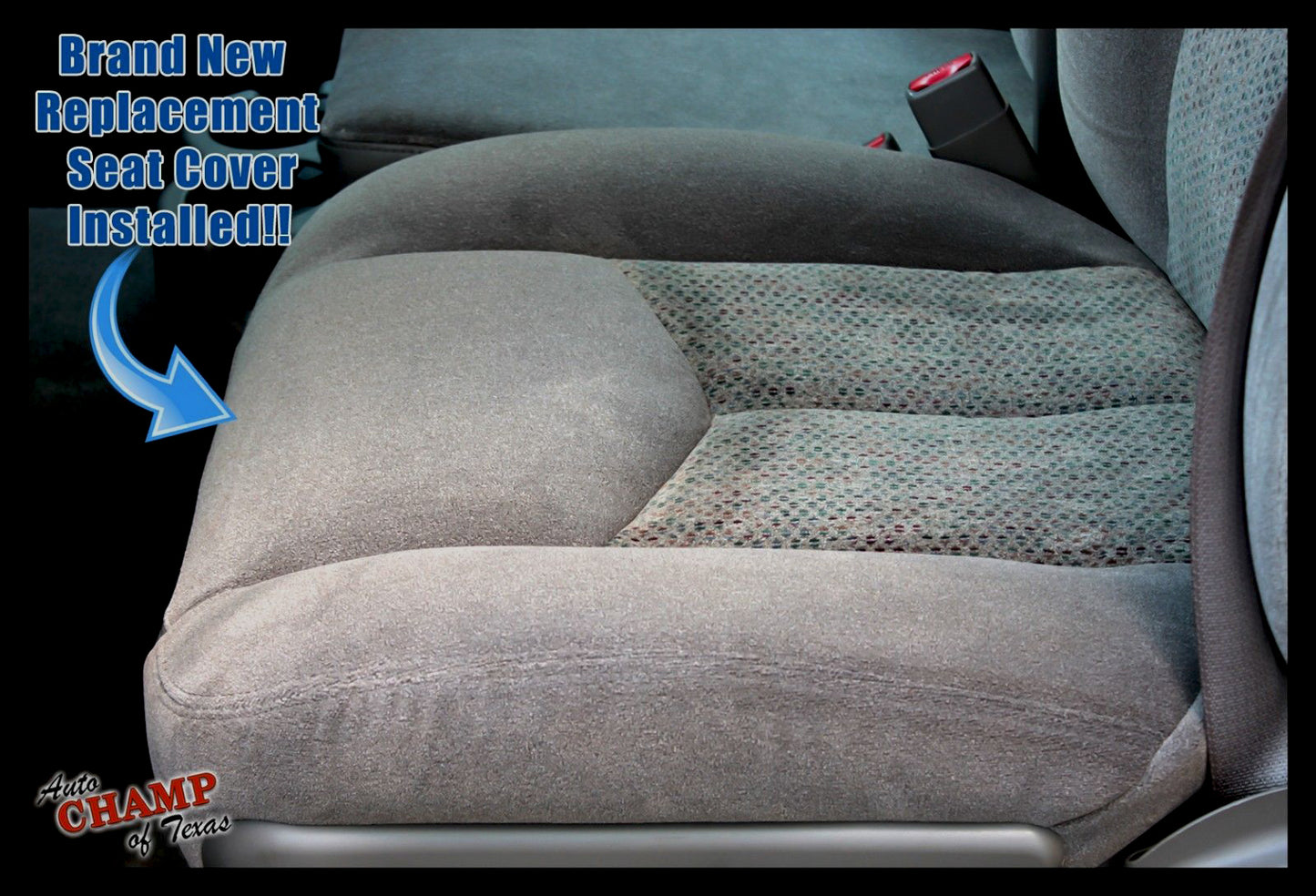 installed gray seat cover chevy silverado 2003 2007 auto champ of texas