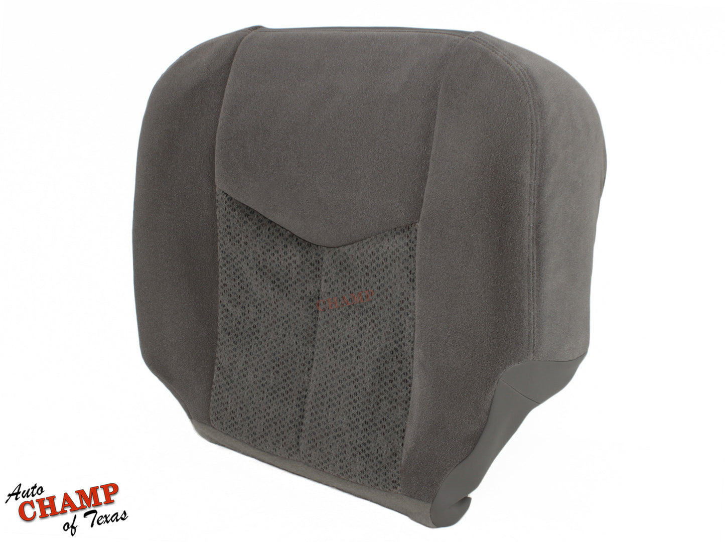 driver side backrest seat cover close up 2003 2007 silverado gray cloth auto champ of texas