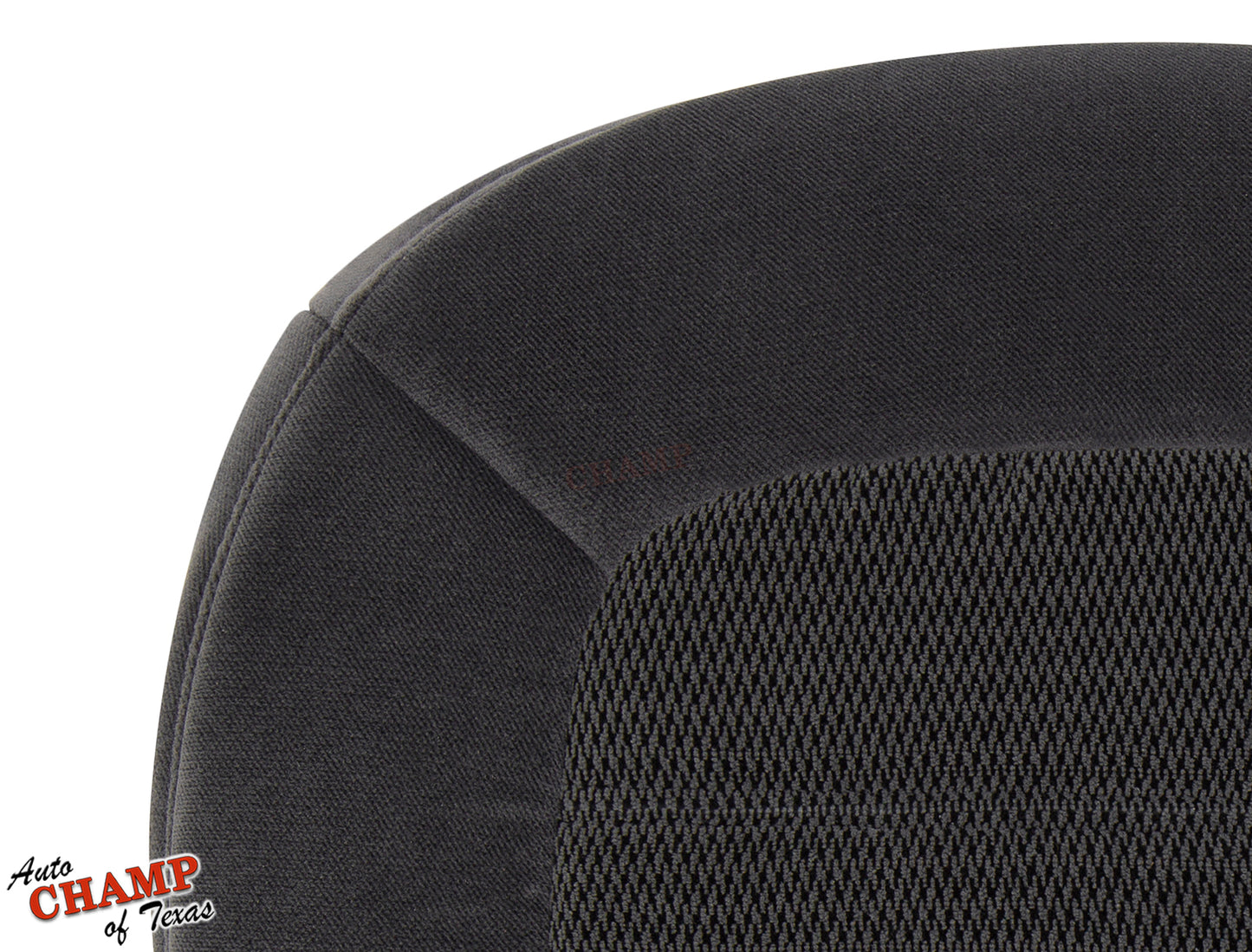 2004 2005 ford explorer xlt driver side bottom seat cover gray cloth close up