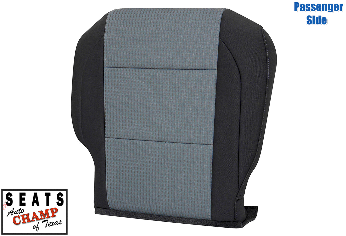 oem passenger cloth seat cover black gray titan 2004