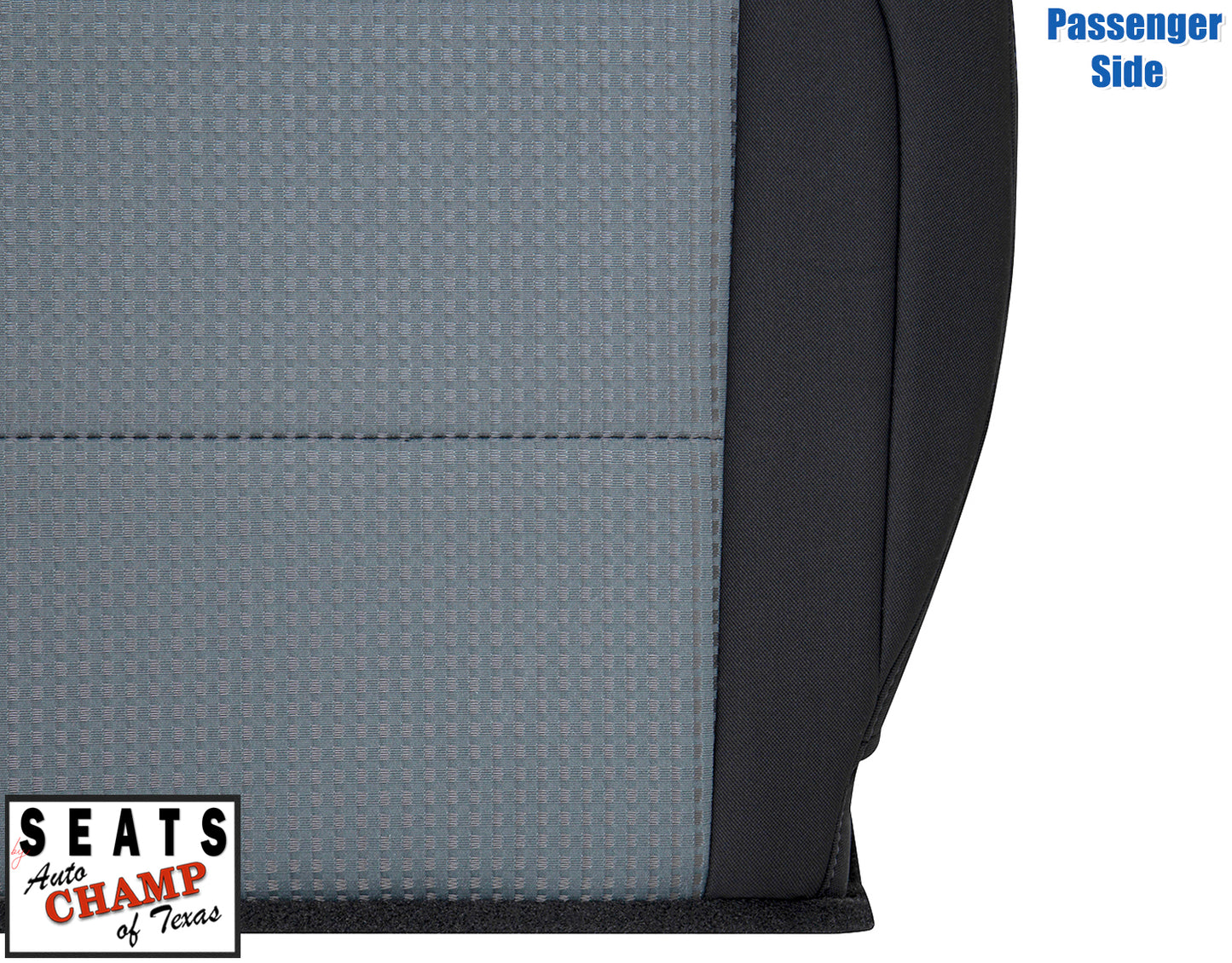 nissan titan two tone seat bottom cloth black gray