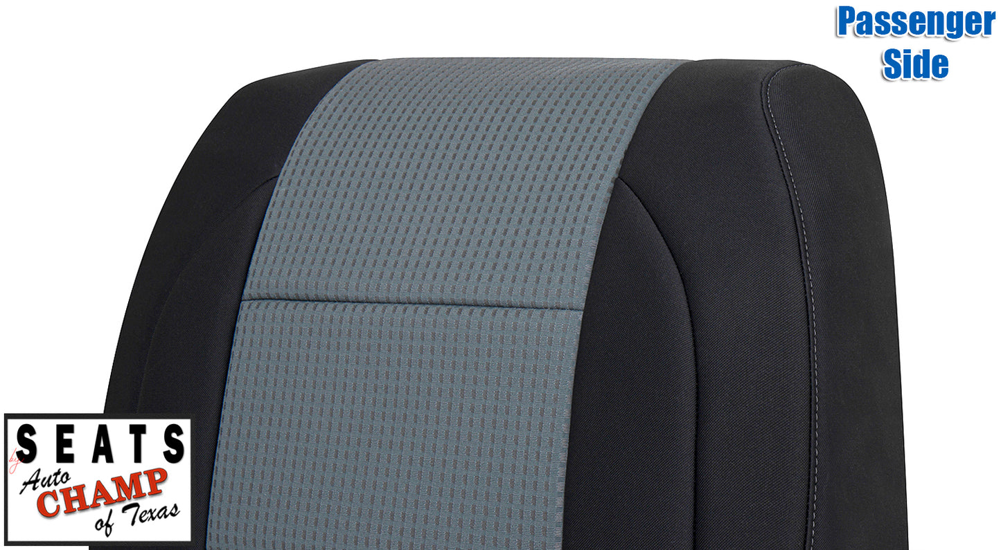2004 2007 titan cloth back seat cover gray black
