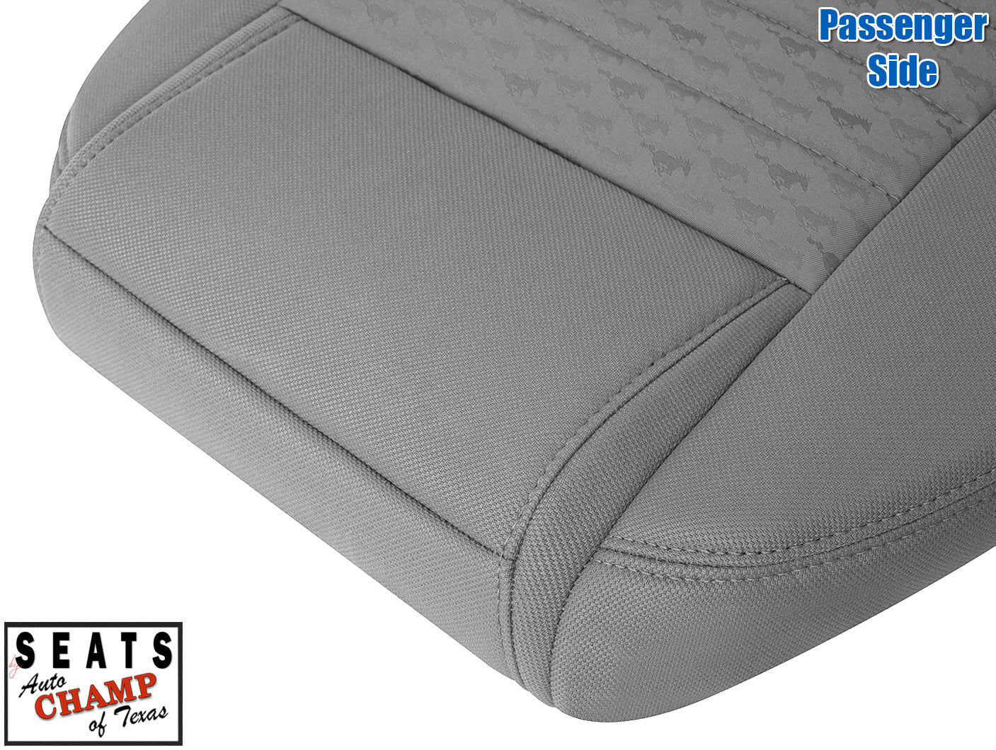 gray cloth seat edge mustang 2005 2006 2007 2008 passenger side
