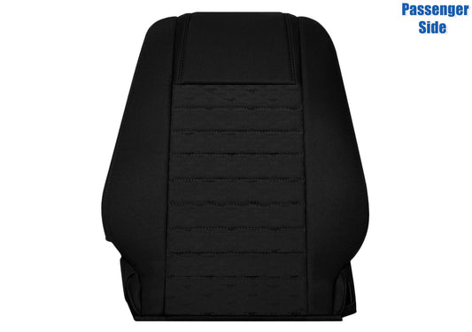 mustang black cloth seat cover passenger side