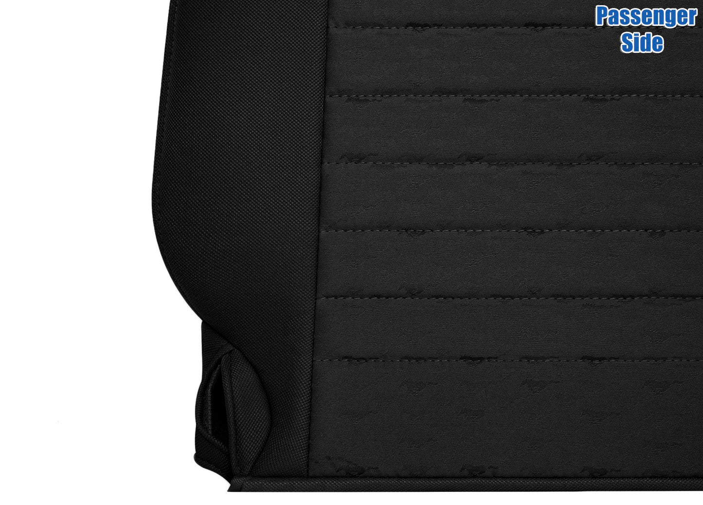 passenger seat back cloth mustang black cover 2005 2006 2007 2008