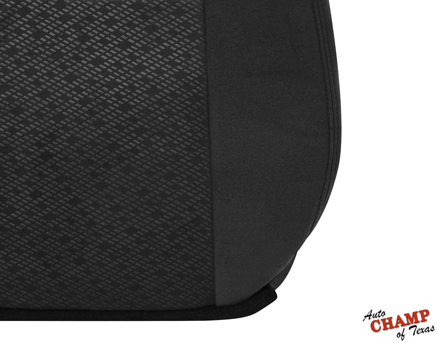 2007 2009 gmc sierra driver seat black cloth texture closeup