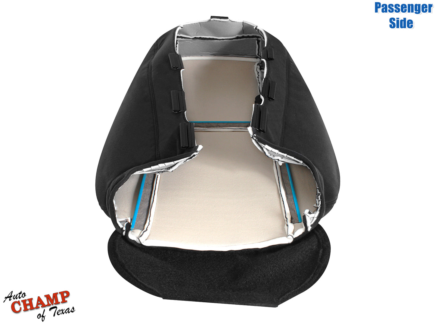 2007 2009 gmc sierra black cloth seat cover passenger inside