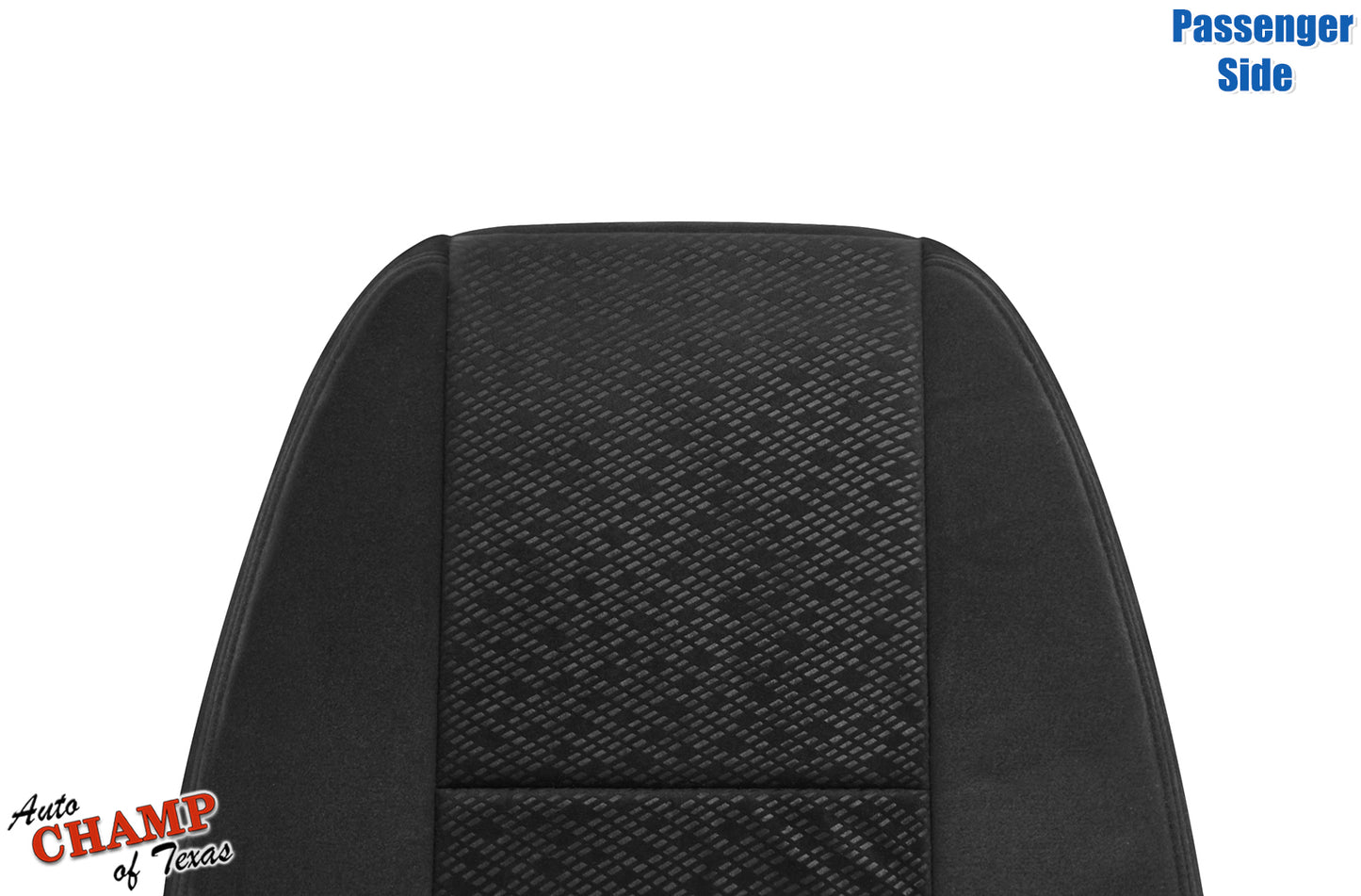 2007 2009 gmc sierra black cloth seat cover passenger top view