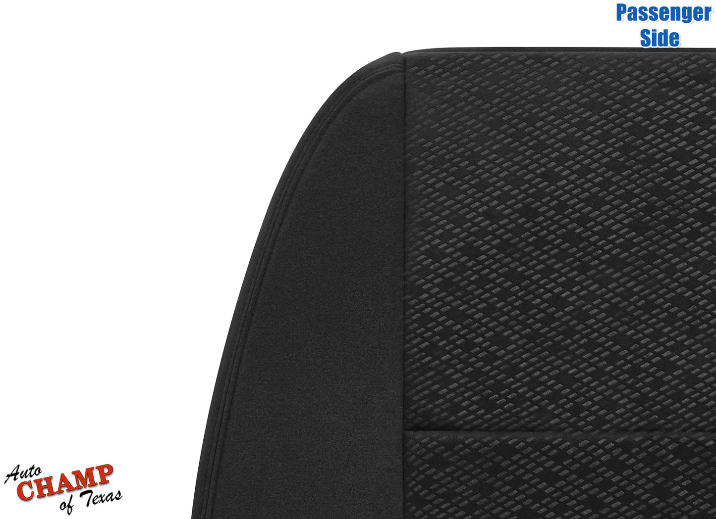 2007 2009 gmc sierra black cloth passenger seat cover 19d oem fit