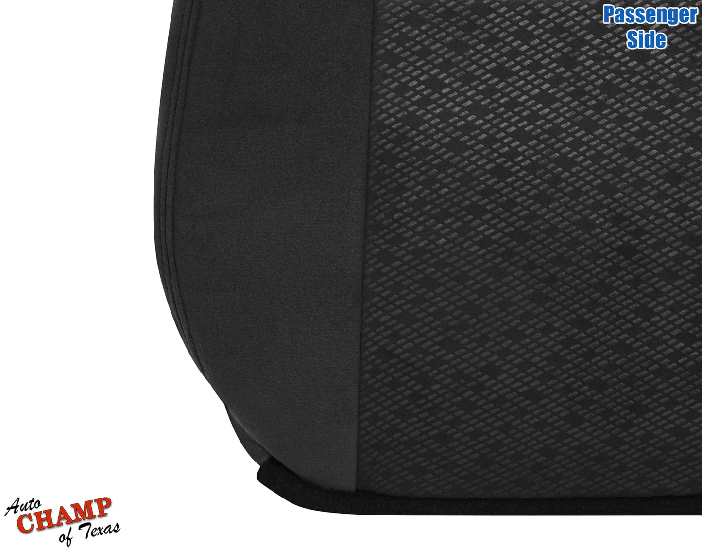 2007 2009 gmc sierra seat cover black cloth passenger side 19d texture