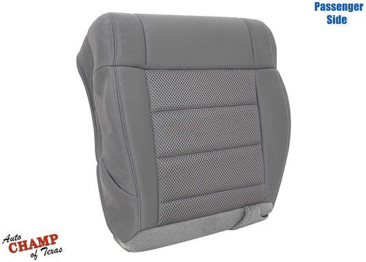2008-2010 Jeep Wrangler Rubicon Sahara Passenger Side Bottom Cloth Seat Cover Gray